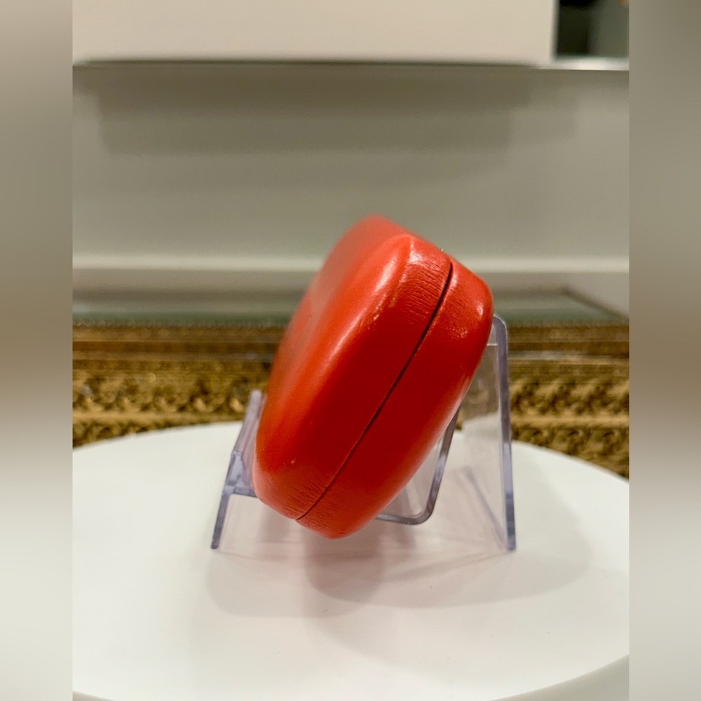 Valentino - Red Leather-Covered Hinged Eyeglass/Sunglass/Eyewear Hard-Case VGUC - Picture 9 of 15